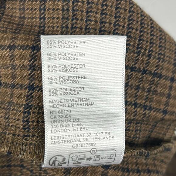 Urban Outfitters Jamie Flare Trouser Pant Mid Rise Dark Academia Womens Size 2 - Picture 7 of 11